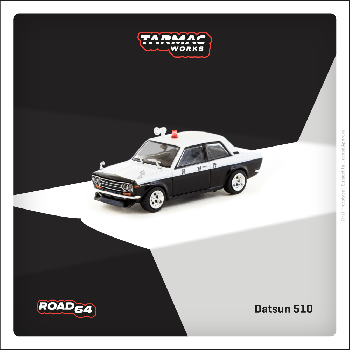 Tarmac Works 1/64 Datsun 510  Police Car