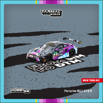 Tarmac Works 1/64 Porsche 911 GT3 R DTM 2023 Tim Heinemann