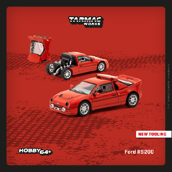 Tarmac Works 1/64 Ford RS200 Red