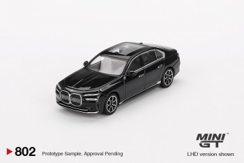 Mini GT 1/64 BMW i7 eDrive50 Black Sapphire