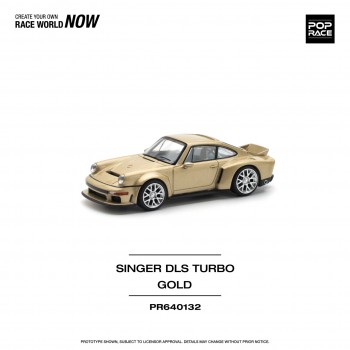 POPRACE 1/64 SINGER DLS TURBO (ROAD) - GOLD