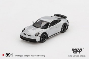 Mini GT 1/64 Porsche 911 Dakar Ice Gray Metallic 