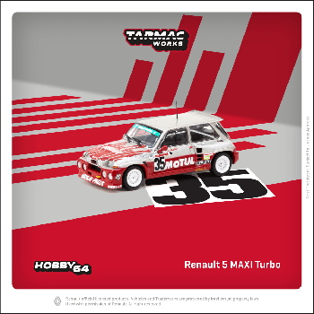 Tarmac Works 1/64 Renault 5 MAXI Turbo  European Hill-Climb Championship 1987  Giovanni Rossi