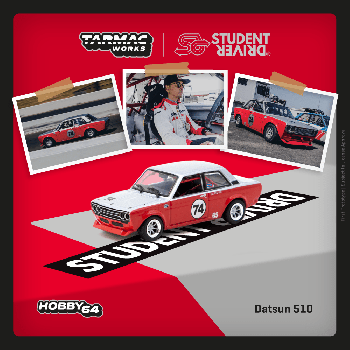 Tarmac Works 1/64 Datsun 510 Trans-Am B-Sedan 2.5 Challenge 2023 Daniel Wu