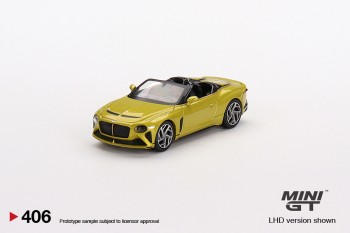 Mini GT Bentley Mulliner Bacalar Yellow Flame LHD