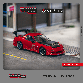 Tarmac 1/64 VERTEX Mazda RX-7 FD3S  Red
