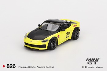 Mini GT 1/64 Nissan Z LB★NATION WORKS Ikazuchi Yellow