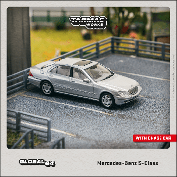 Tarmac Works 1/64 Mercedes-Benz S-Class Brilliant Silver Metallic 