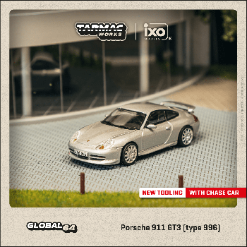 Tarmac Work 1/64 Porsche 911 GT3 (type 996) Silver