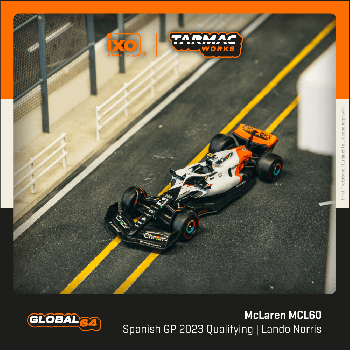 Tarmac Work 1/64 McLaren MCL60 Spanish Grand Prix 2023 Qualifying Lando Norris