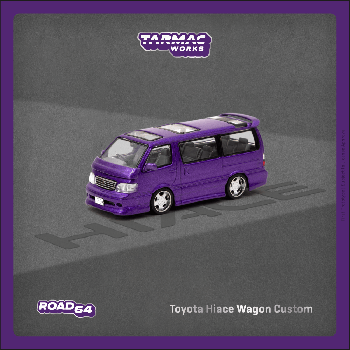 Tarmac Works 1/64 Toyota Hiace Wagon Custom Purple
