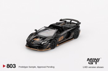 Mini GT 1/64 Lamborghini Aventador SVJ 63 Roadster Nero Aldebaran