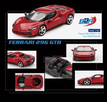 BBR 1/64 Ferrari 296 GTB F1-75