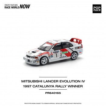 POPRACE 1/64 MITSUBISHI LANCER EVO IV - WINNER, RALLY DE CATALUNYA 1997