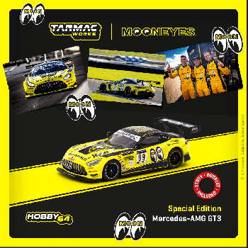 Tarmac 1/64 Mercedes-AMG GT3 Indianapolis 8 Hour 2021 Craft-Bamboo Racing M. Engel / L. Stolz / J. Gounon - With special packaging box and Story booklet