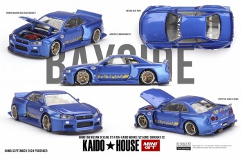 Kaidohouse x MINI GT 1/64 Nissan Skyline GT-R (R34) Kaido Works (V2 Aero) SHINJUKU V2 KHMG158