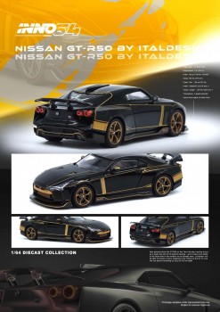 Inno64 1/64 NISSAN GT-R50 By ITALDESIGN Black