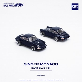 POPRACE 1/64 SINGER - MONACO (MIDNIGHT BLUE)