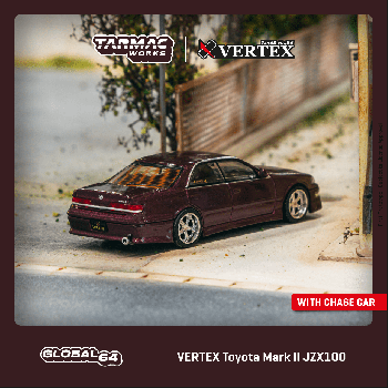 Tarmac 1/64 VERTEX Toyota Mark II JZX100 Purple Metallic