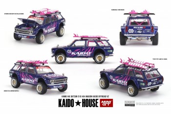 Kaidohouse x MINI GT 1/64 Datsun 510  4x4 Wagon Kaido Offroad V2