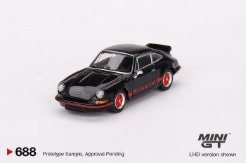 Mini GT 1/64 Porsche 911 Carrera RS 2.7 Black with Red Livery