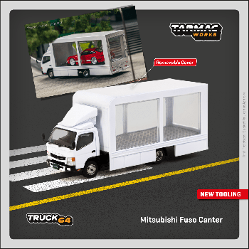 Tarmac Works 1/64 Mitsubishi Fuso Canter Mobile Display Truck